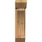 Ekena Millwork Thorton Slat Rough Sawn Bracket w/ Offset Brace, Western Red Cedar, 6"W x 16"D x 24"H BKT0604X16X24THR06RWR - alternate 4